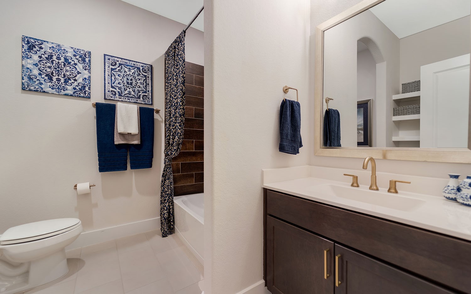 3610 Compass Pointe Court Angleton, TX 77515 - Photo 21 of 27 a bathroom with a sink a toilet and shower