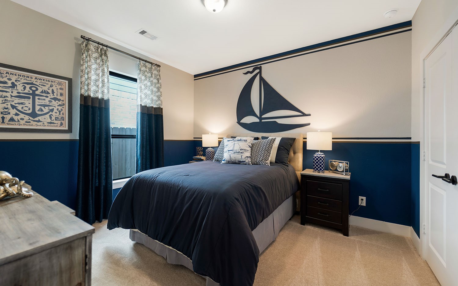 3610 Compass Pointe Court Angleton, TX 77515 - Photo 22 of 27 a bedroom with a bed and a dresser