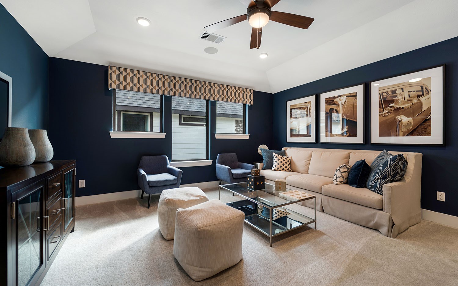 3610 Compass Pointe Court Angleton, TX 77515 - Photo 24 of 27 a living room with furniture and a flat screen tv