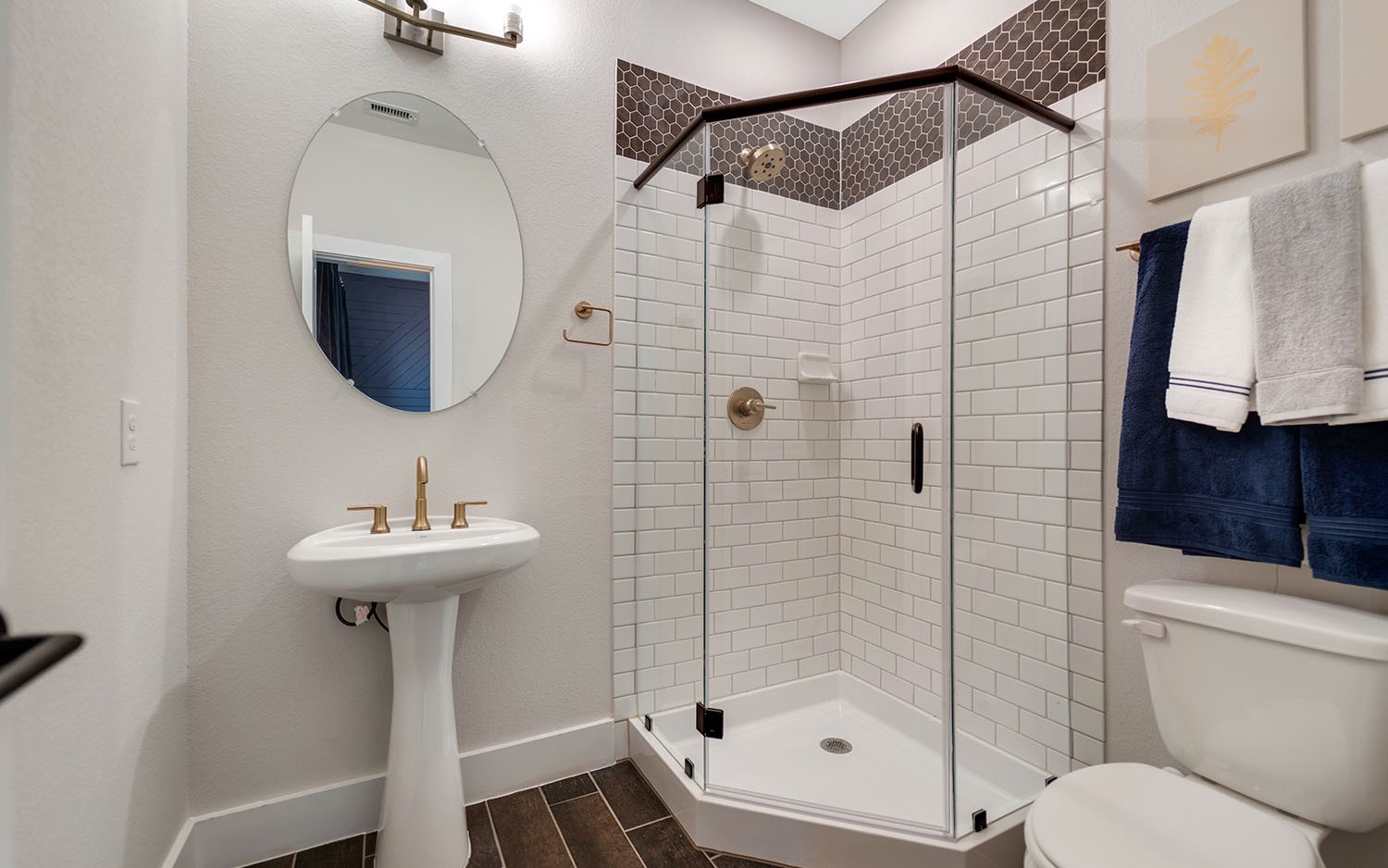 3610 Compass Pointe Court Angleton, TX 77515 - Photo 25 of 27 a bathroom with a sink a toilet and shower
