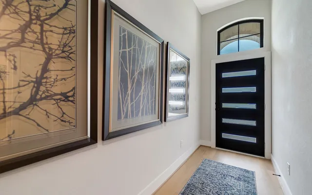 a view of an entryway door