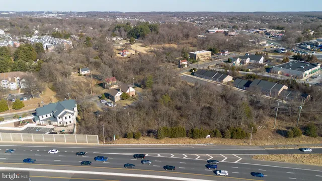 a view of a yard next to a building