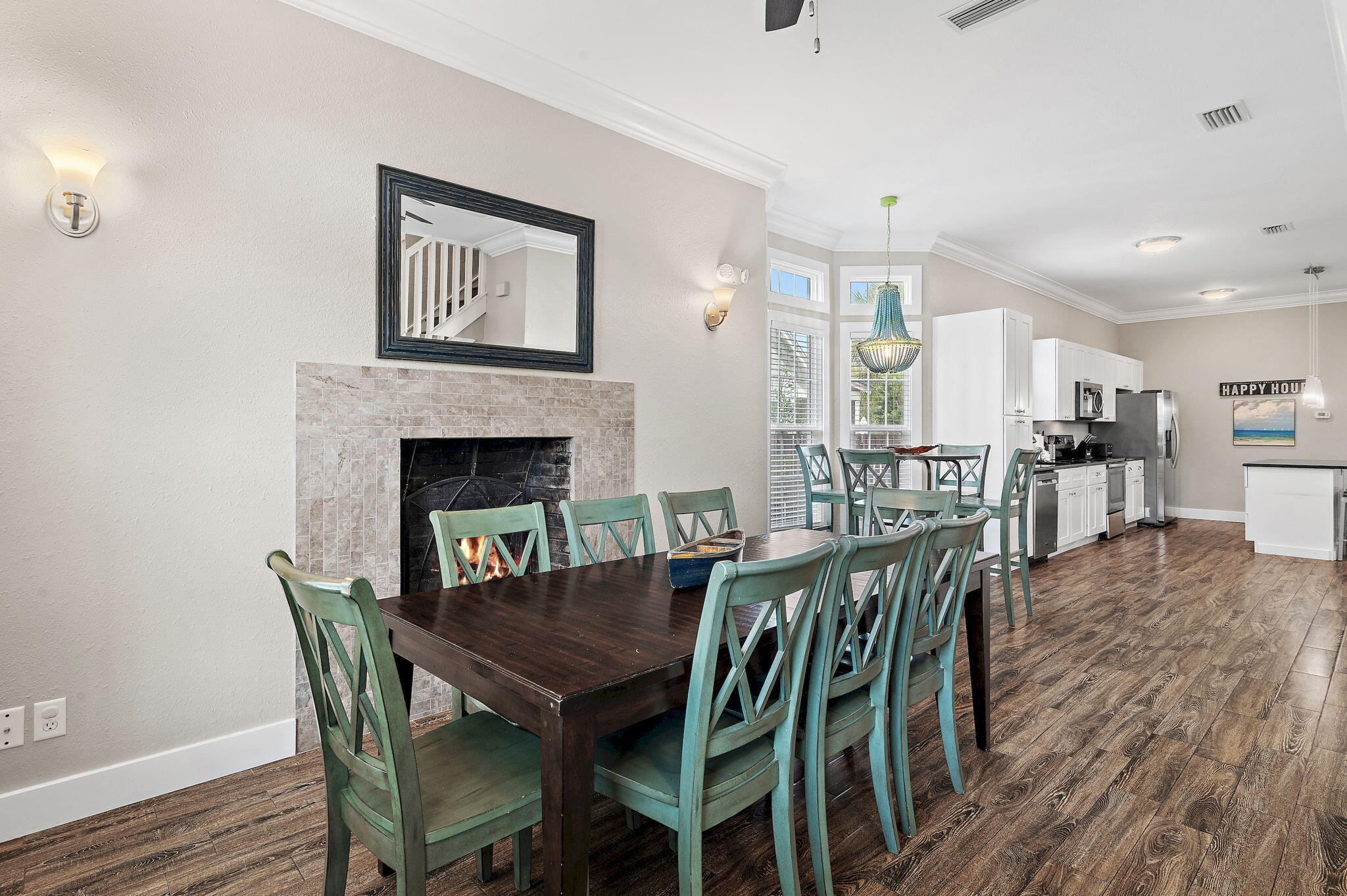 78 Pelican Glide Lane Inlet Beach, FL 32461 - Photo 16 of 53 a dining room with furniture and wooden floor