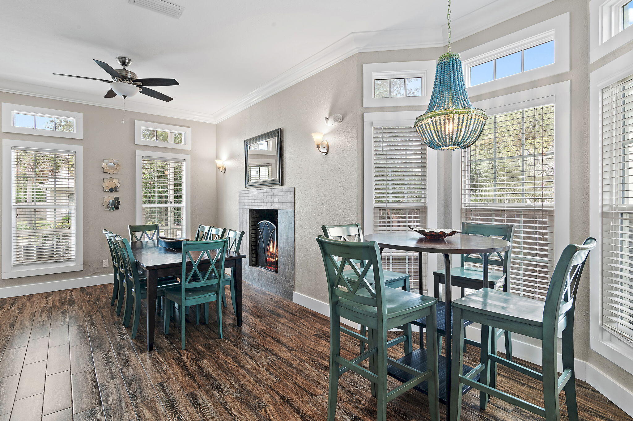 78 Pelican Glide Lane Inlet Beach, FL 32461 - Photo 16 of 61 a view of a dining room with furniture window and wooden floor