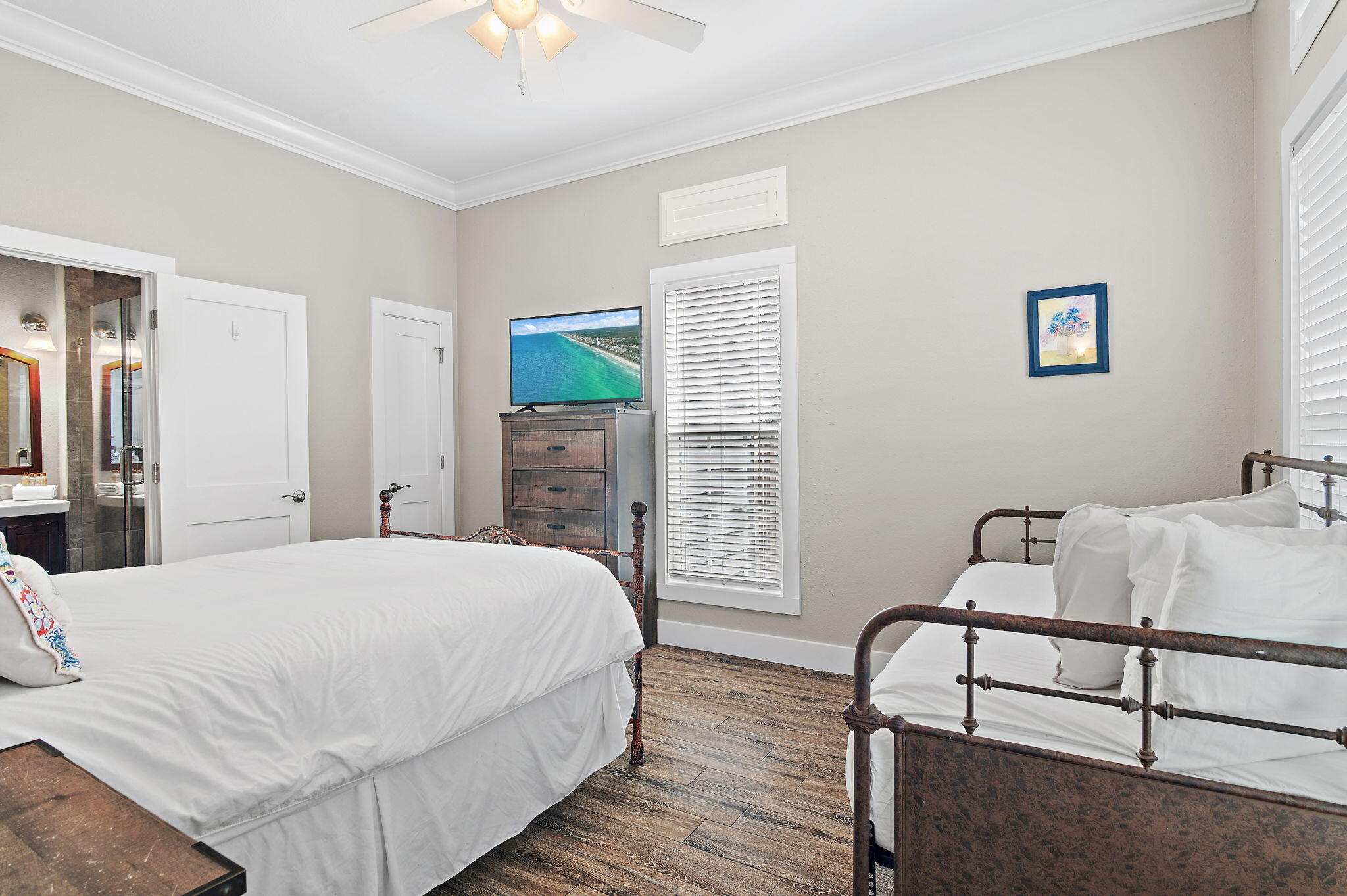 78 Pelican Glide Lane Inlet Beach, FL 32461 - Photo 22 of 53 a bedroom with a bed and a table