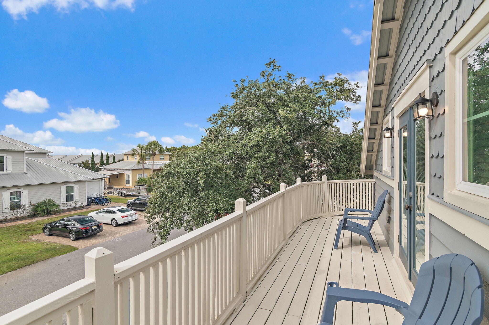 78 Pelican Glide Lane Inlet Beach, FL 32461 - Photo 23 of 61 a view of a balcony with mountain view and wooden floor