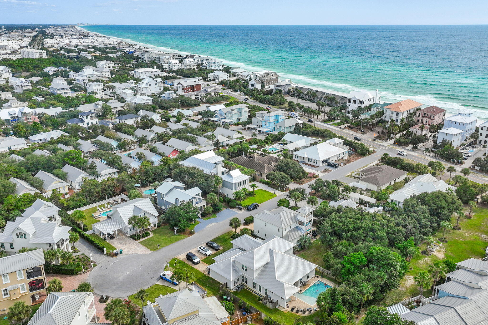 78 Pelican Glide Lane Inlet Beach, FL 32461 - Photo 48 of 53 an aerial view of a city with ocean view