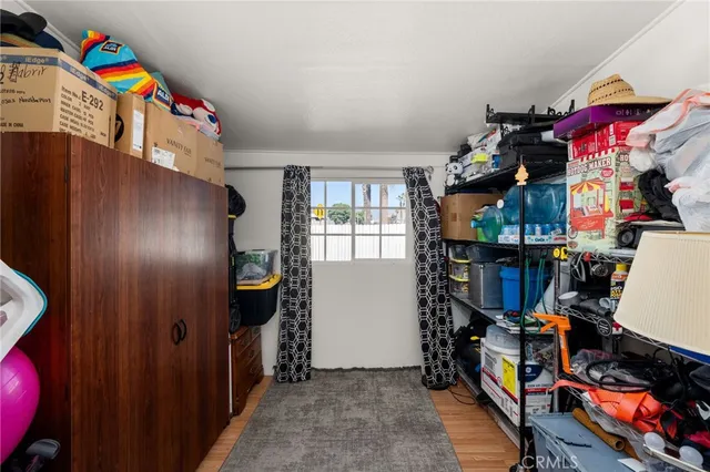 a view of storage and utility room