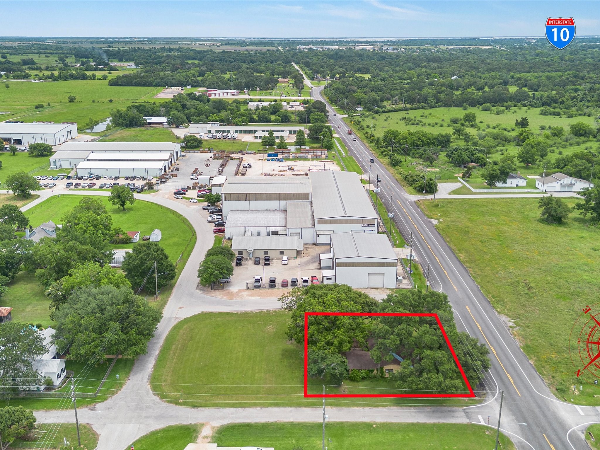 3310 2nd Street Pattison, TX 77423 - Photo 12 of 15 Aerial View Looking South-East towards Brookshire