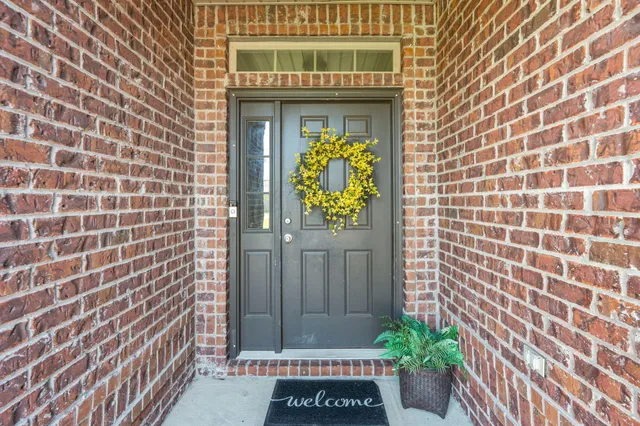 a building with a door