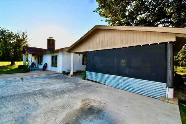 a backyard of a house