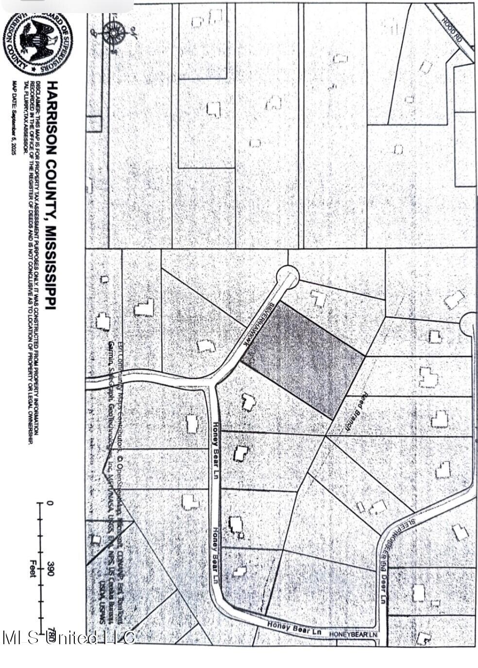 Lot #13 Silver Hawk Saucier, MS 39574 - Photo 2 of 3 The Woods #13 Tax Roll Map