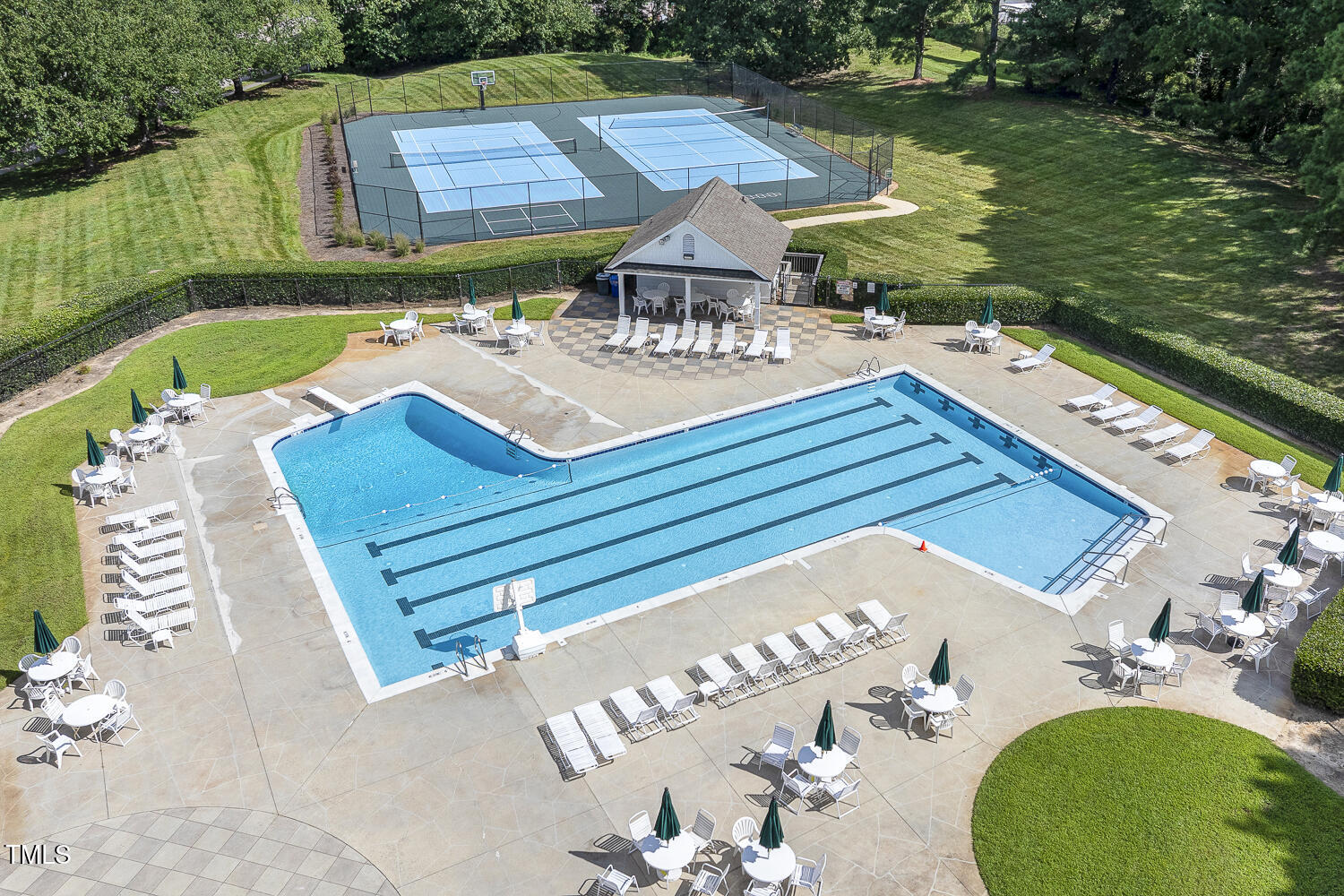 110 Felspar Way Cary, NC 27518 - Photo 63 of 71 an aerial view of a house with outdoor space
