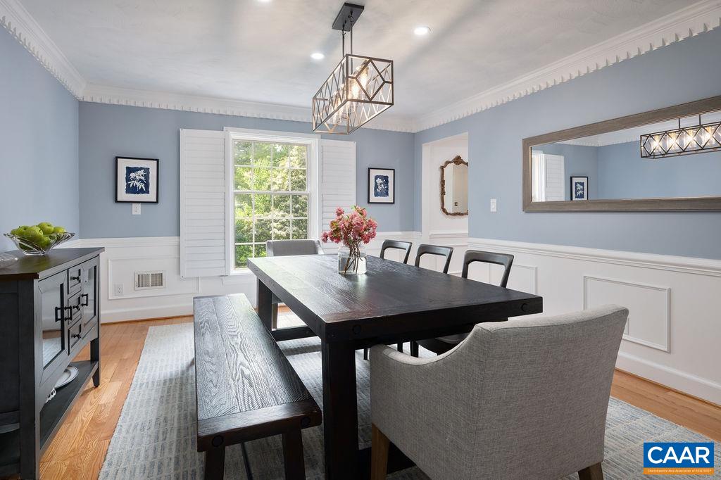 25 Bolling Circle Palmyra, VA 22963 - Photo 9 of 45 a view of a dining room with furniture window and wooden floor