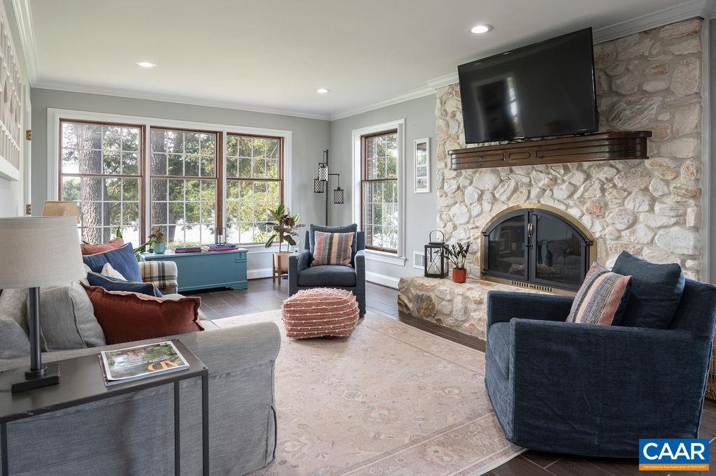 25 Bolling Circle Palmyra, VA 22963 - Photo 10 of 45 a living room with furniture fireplace and flat screen tv
