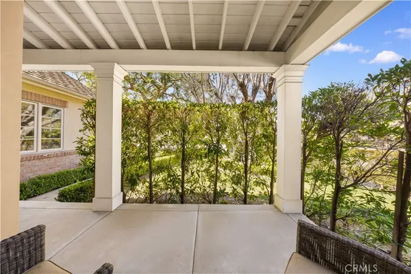 a view of a porch
