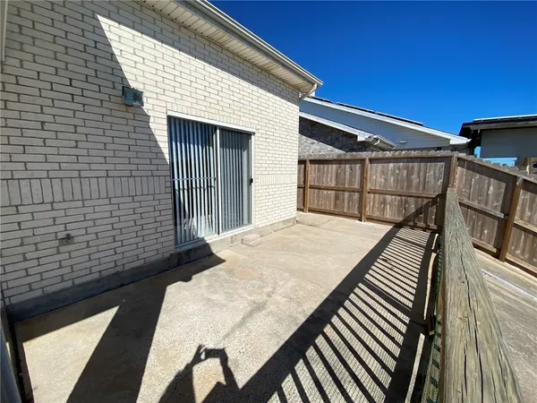 a backyard of a house