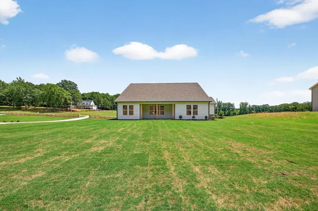 a front view of a building