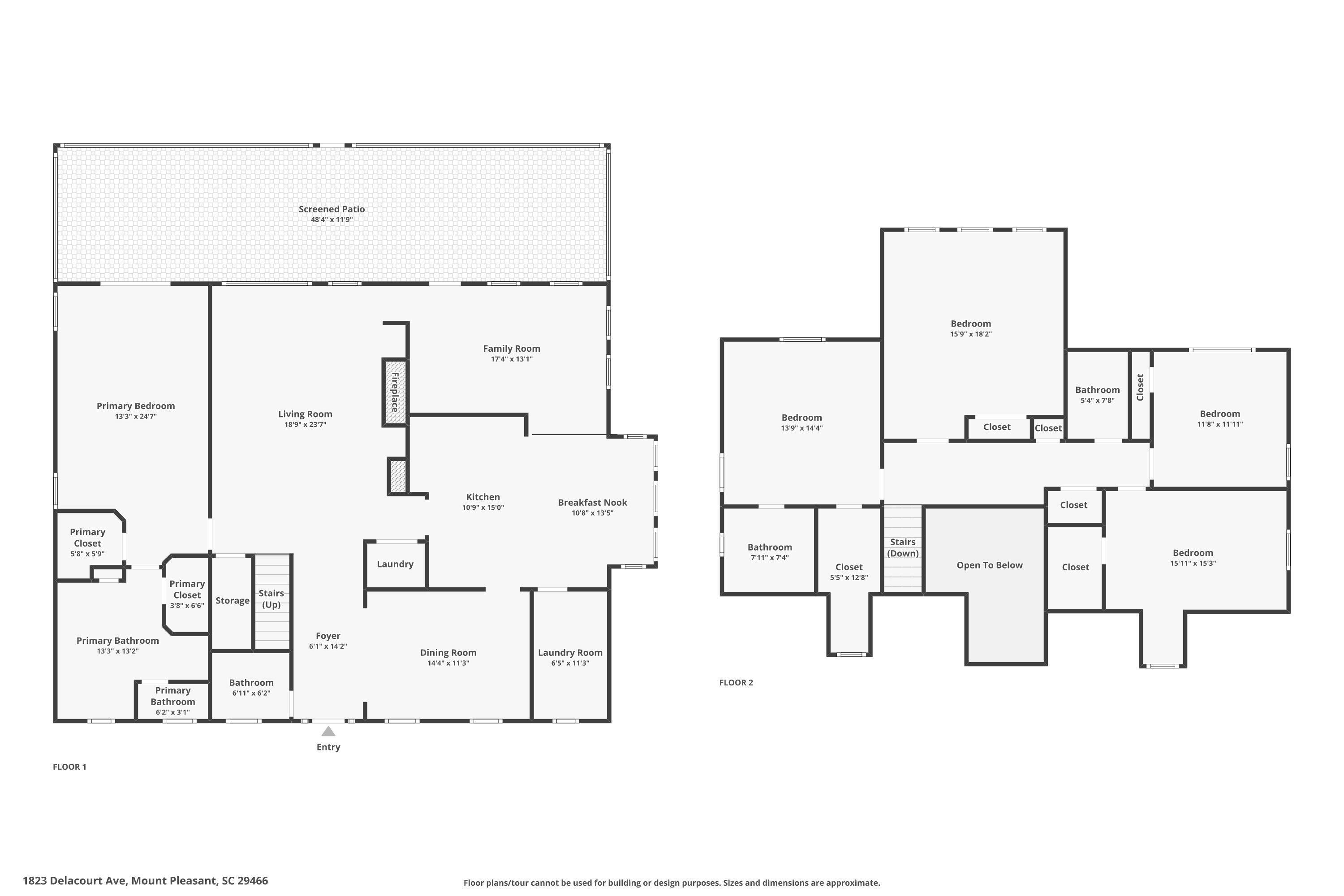 1823 Delacourt Avenue Mount Pleasant, SC 29466 - Photo 88 of 88 Floor Plan