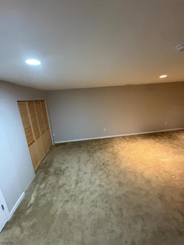an empty room with a natural light