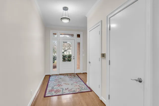 a view of a hallway with interior of the house