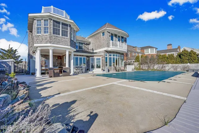 a view of a building with a yard