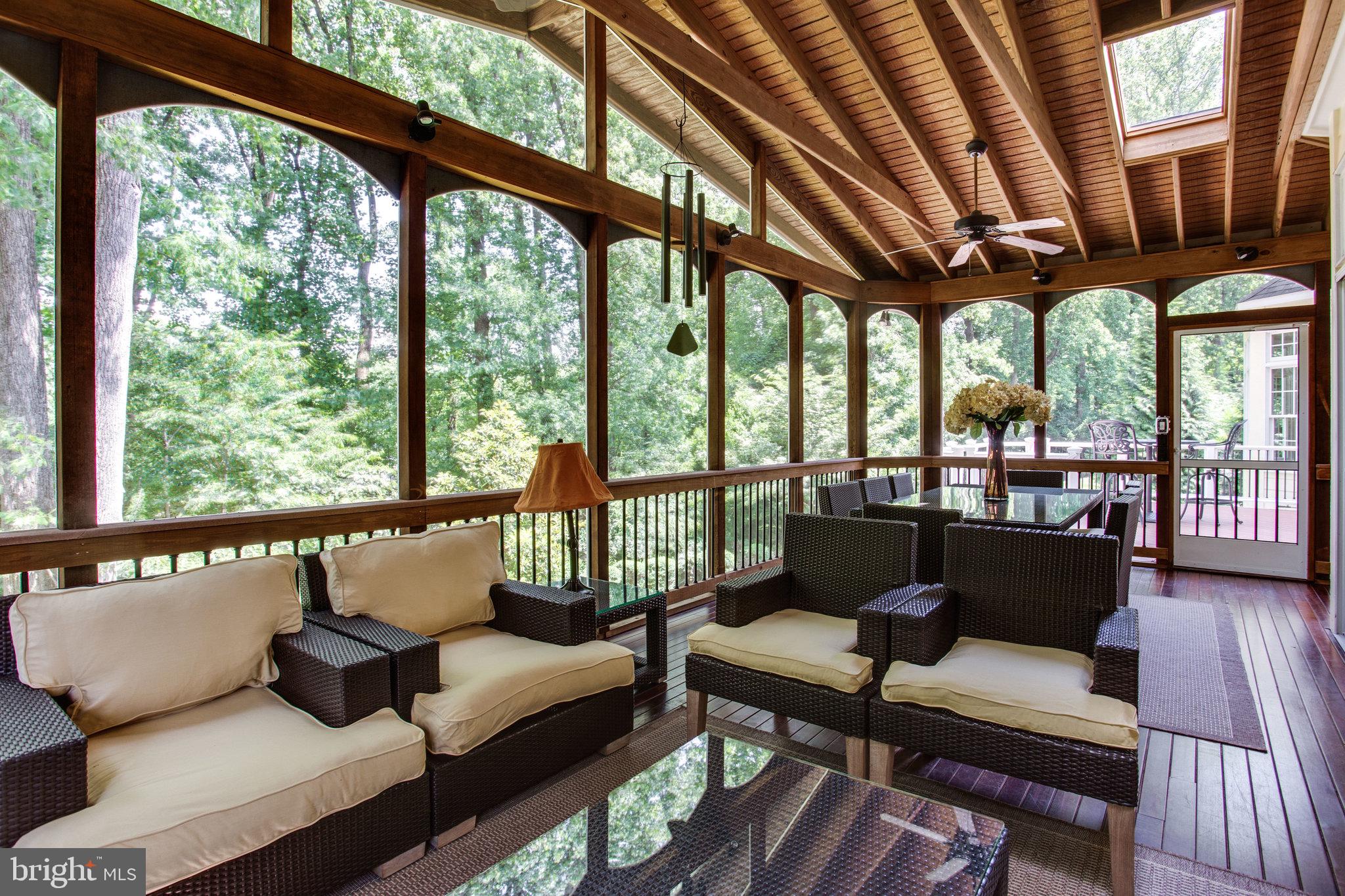 1439 Oakview Drive McLean, VA 22101 - Photo 21 of 48 Screened in Porch Vaulted Ceiling