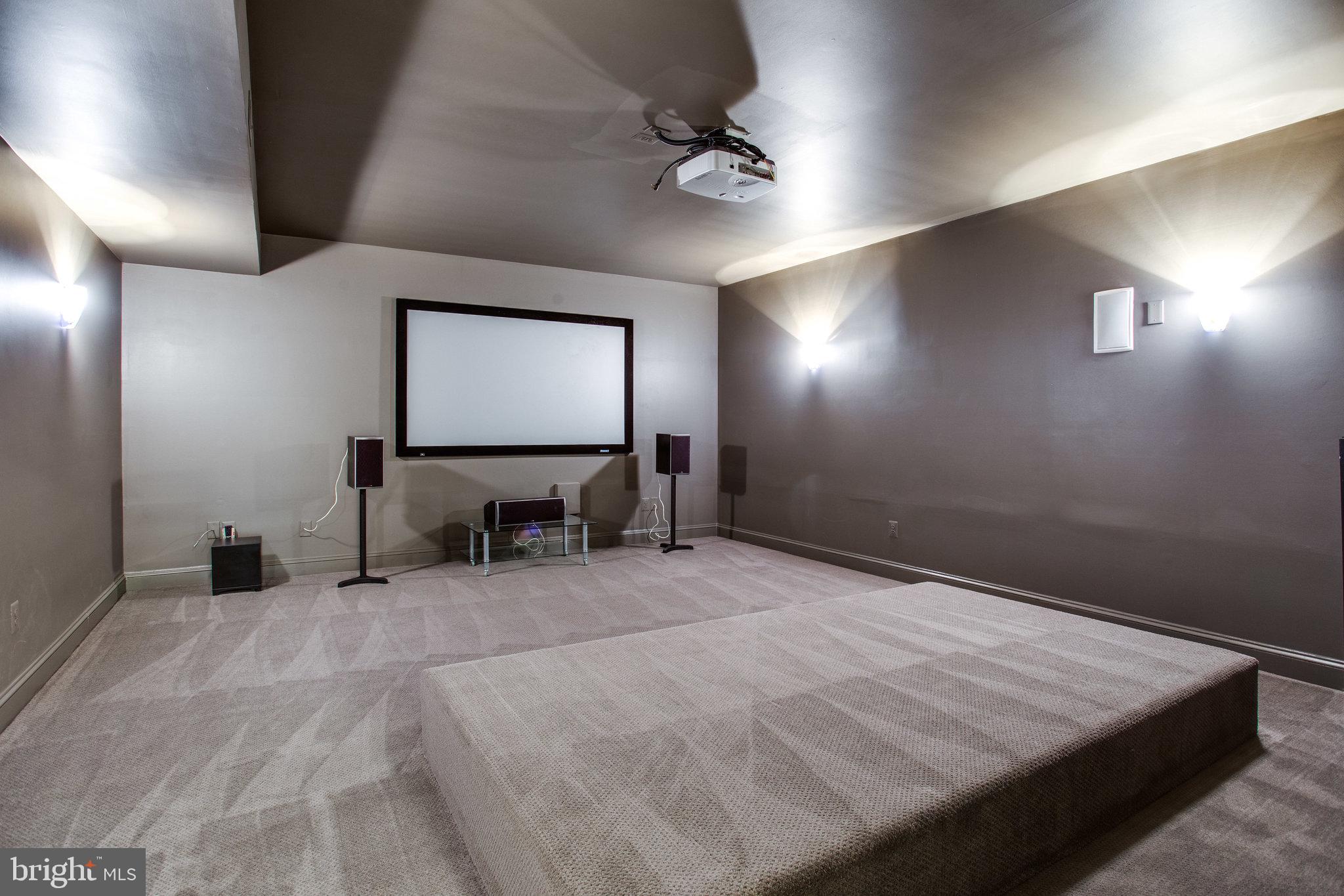 1439 Oakview Drive McLean, VA 22101 - Photo 25 of 48 Movie Theater Room New Carpet, Fresh Paint