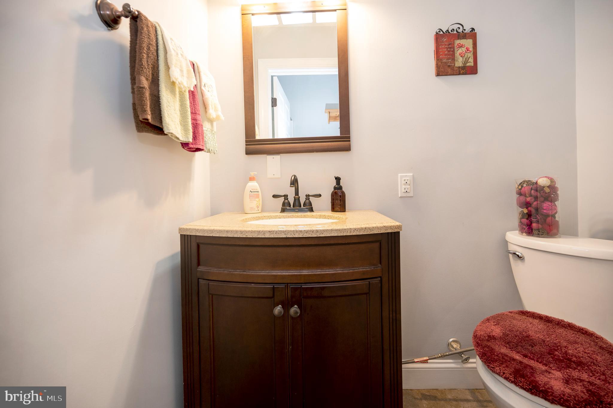 28229 Beech Drive Rhoadesville, VA 22542 - Photo 28 of 62 a bathroom with a sink toilet and a mirror