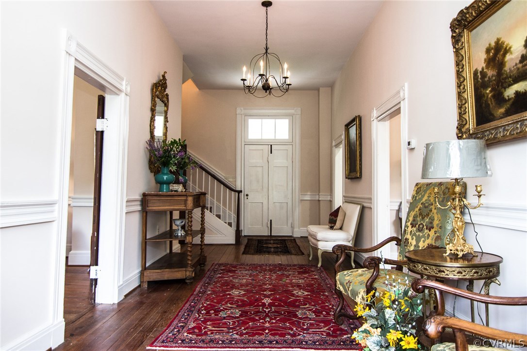 2328 Stormont Road Saluda, VA 23149 - Photo 14 of 49 Entry hall looking to back door to large covered r