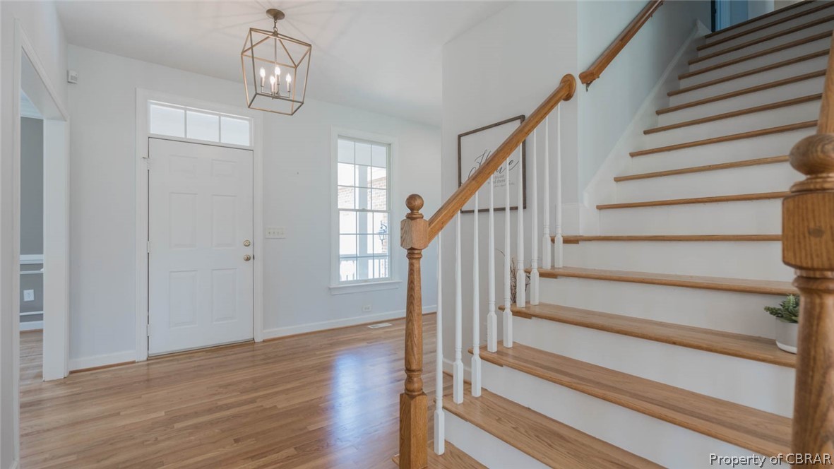 3124 Ridge Drive Toano, VA 23168 - Photo 22 of 50 Gorgeous hardwood floors and newly refinished wood staircase.