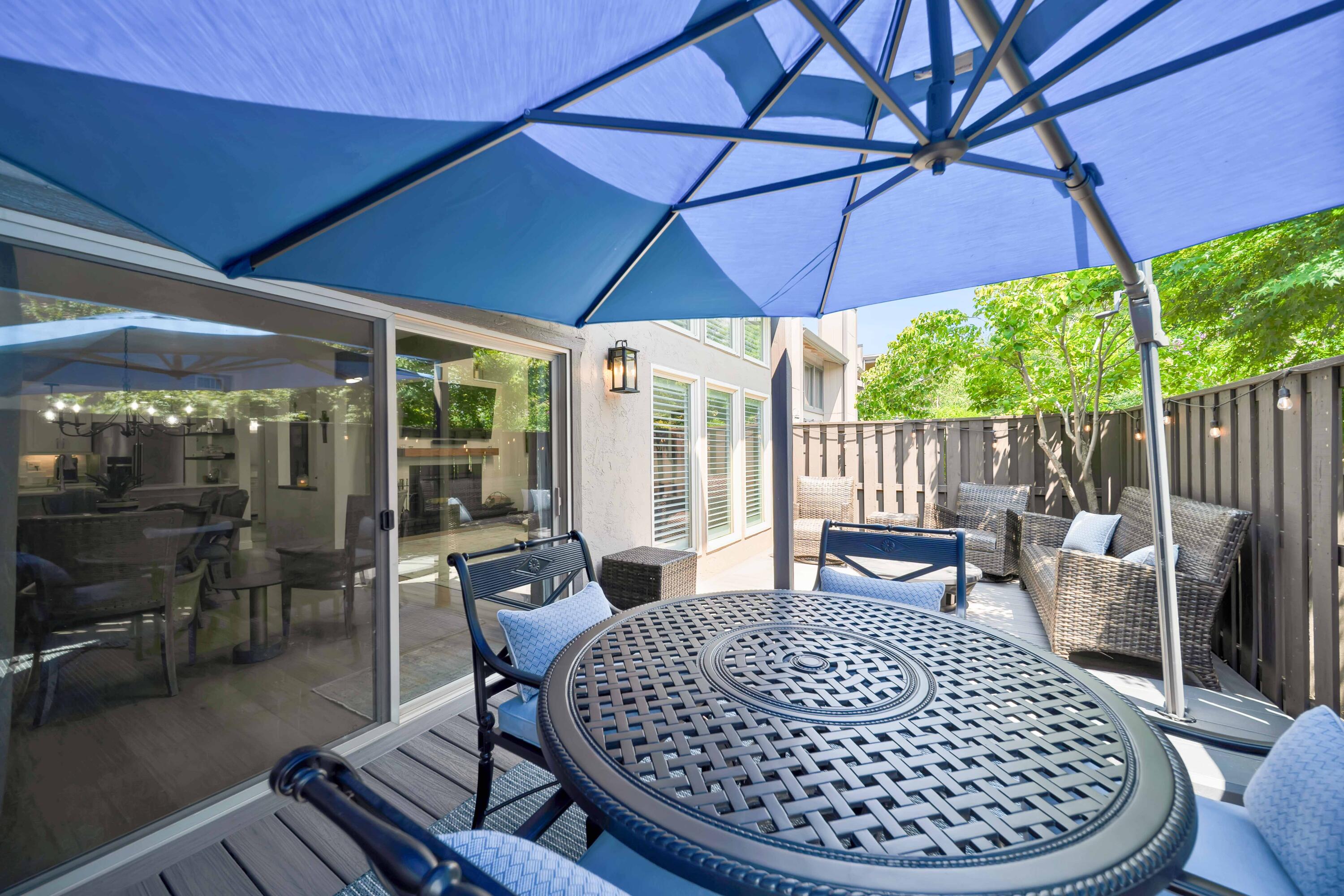 1928 Bechelli Lane Redding, CA 96002 - Photo 44 of 67 Back Patio Under Umbrella, Looking East