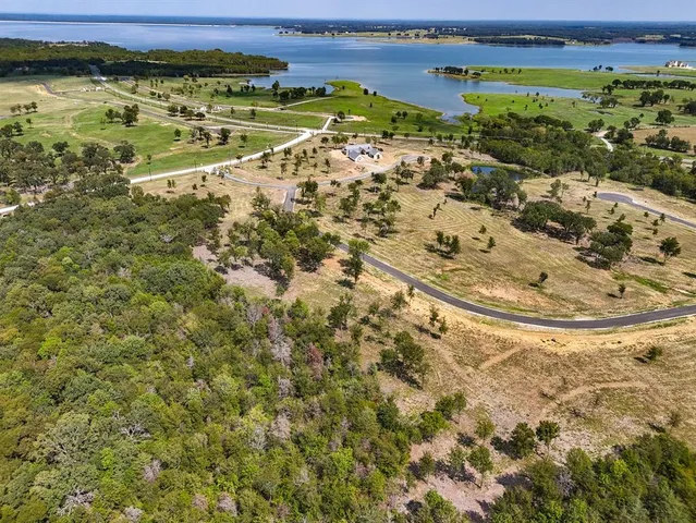 a view of a water with a mountain