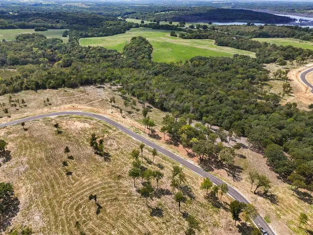 a view of a lake with a mountain in the background