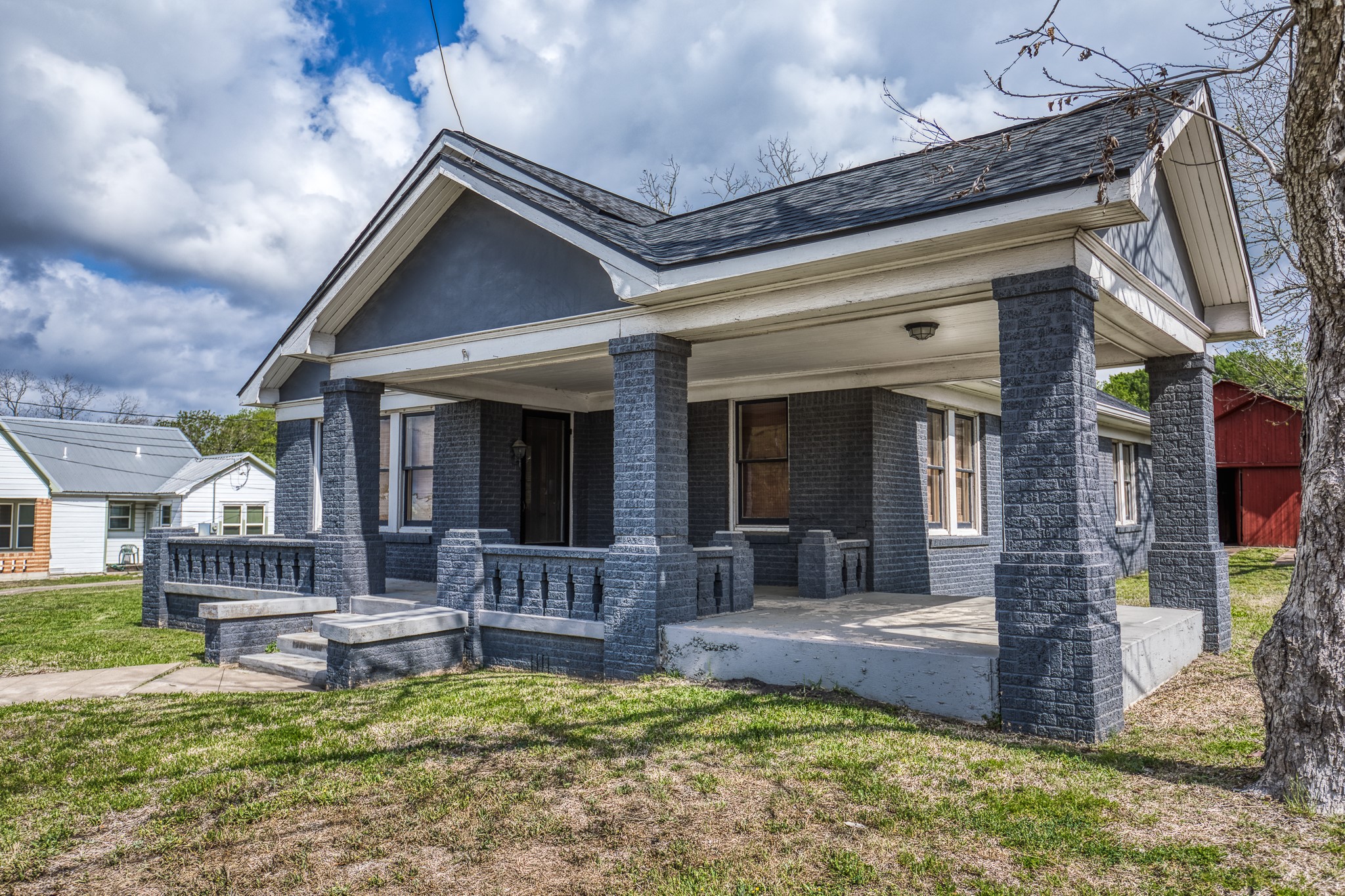 404 West Main Street Bellville, TX 77418 - Photo 19 of 36 a view of house with swimming pool outdoor seating
