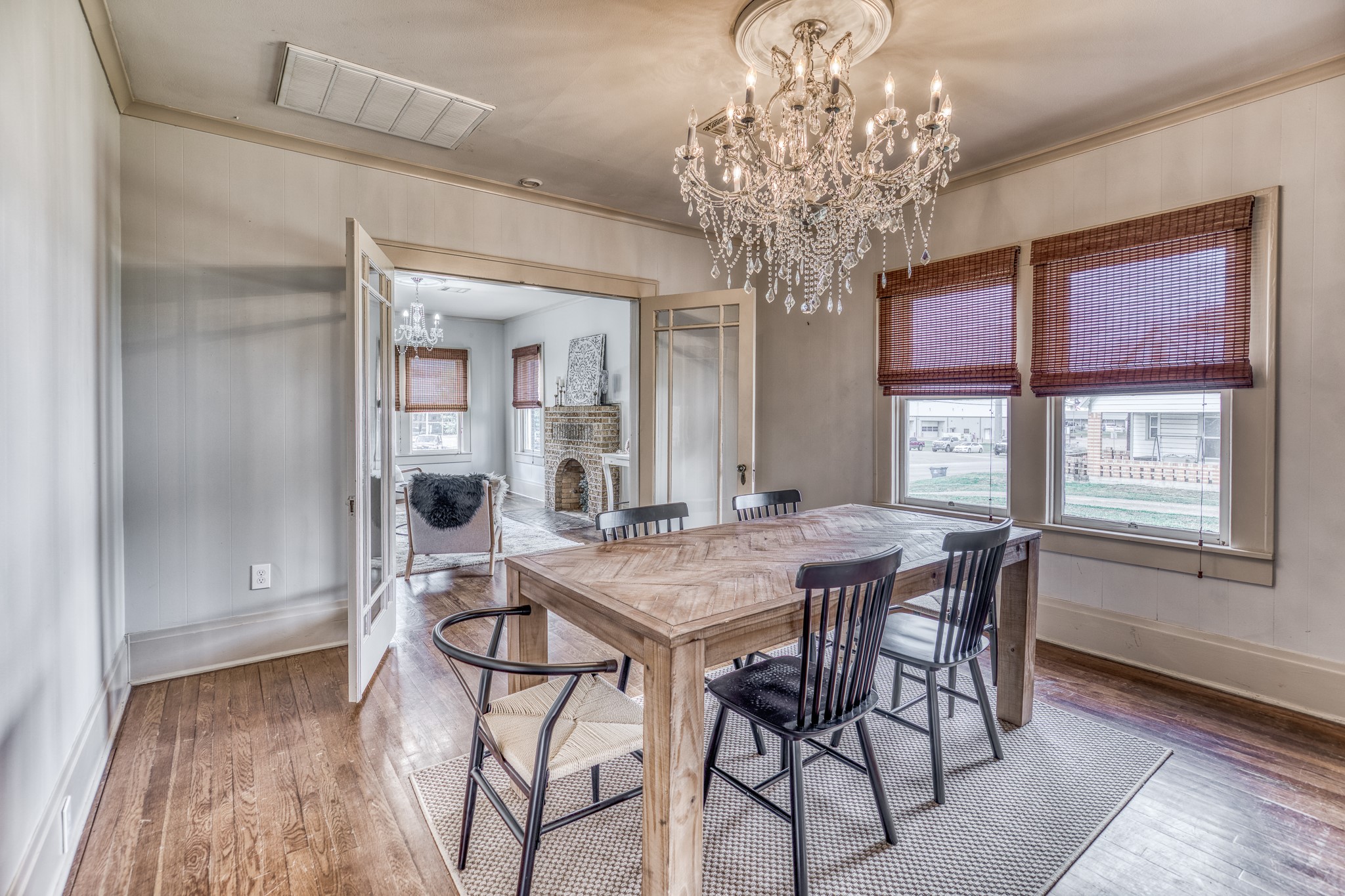 404 West Main Street Bellville, TX 77418 - Photo 5 of 36 a view of a dining room with furniture window and wooden floor