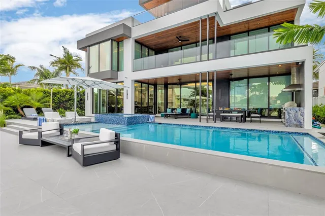 a view of a lake with a ocean view