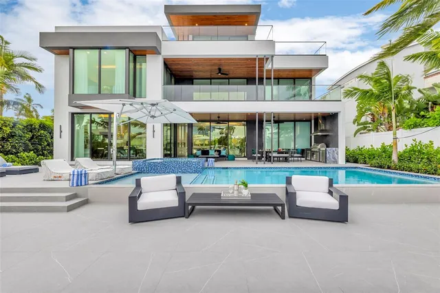 a bedroom with a bed and a fireplace