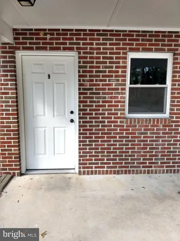 a view of a door of a building