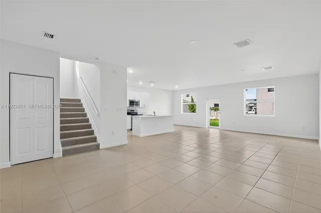 a view of an empty room