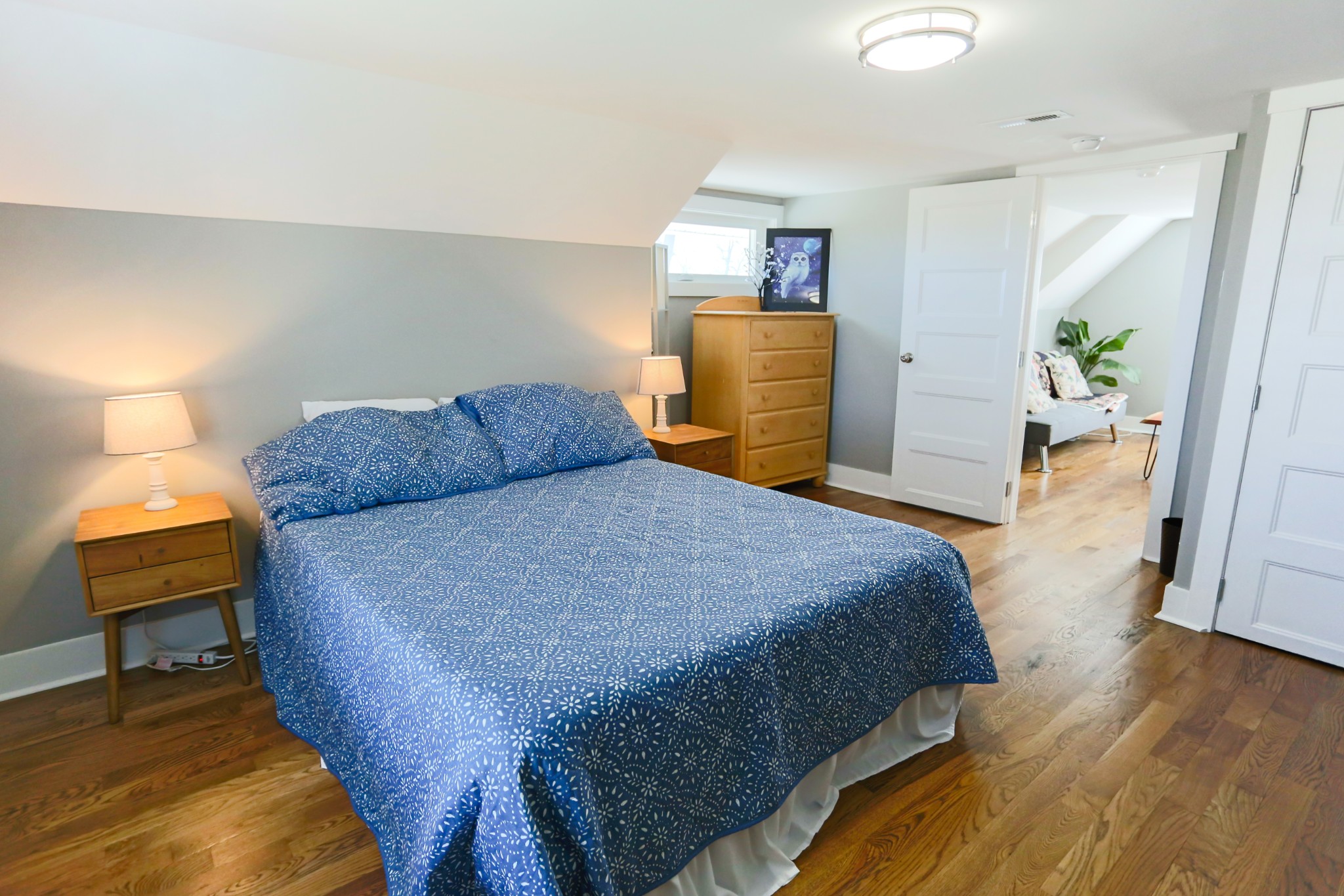 5288 Fred Perry Road Springfield, TN 37172 - Photo 30 of 36 a bedroom with a bed and wooden floor