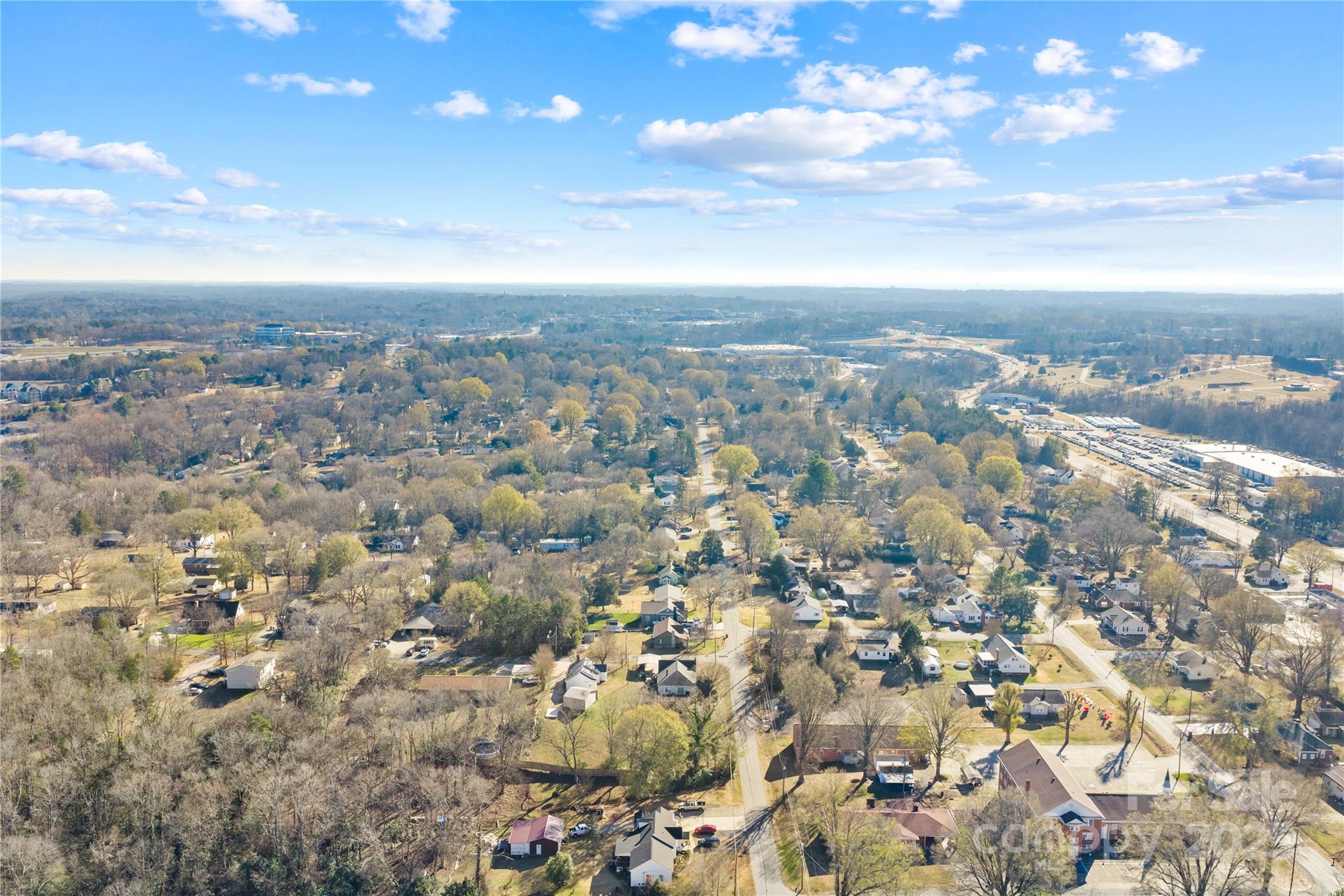 2405 Florida Avenue Kannapolis, NC 28083 - Photo 29 of 38 an aerial view of residential building and trees around
