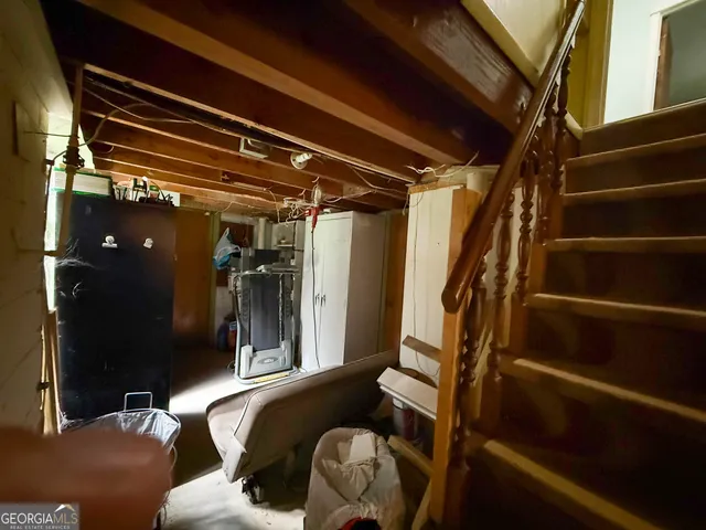 a view of storage and utility room