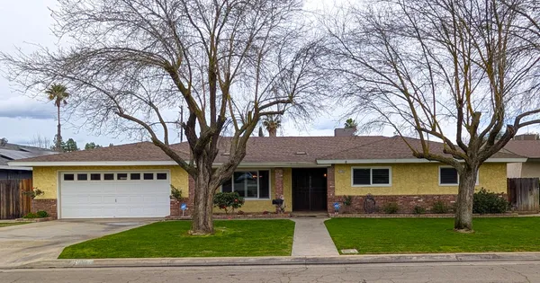 a view of a yard in front of a building