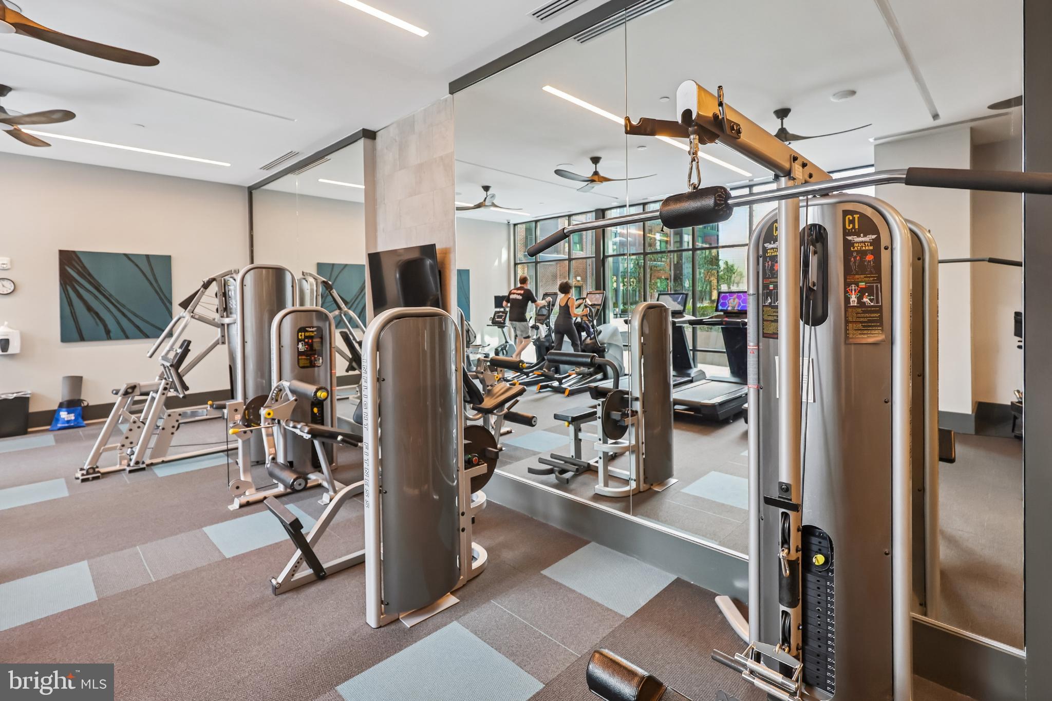 1761 Old Meadow Road, Unit 517 McLean, VA 22102 - Photo 38 of 39 a view of a room with gym equipment