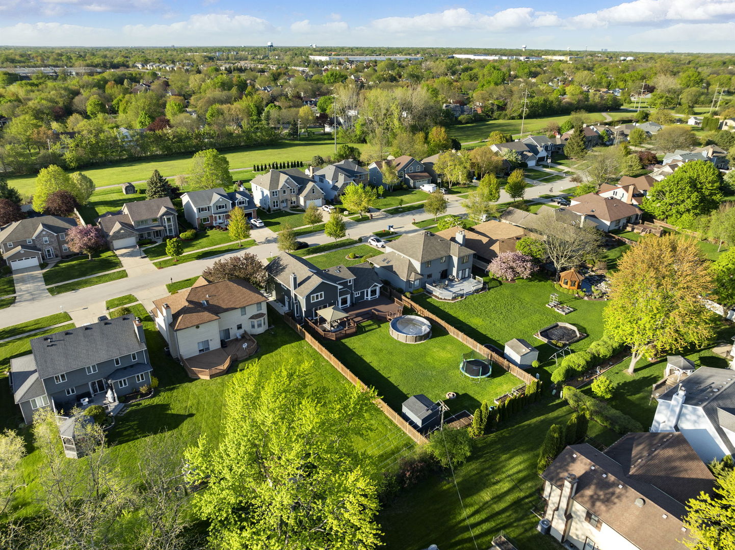 164 Wilcox Drive Bartlett, IL 60103 - Photo 8 of 8 an aerial view of residential houses with outdoor space