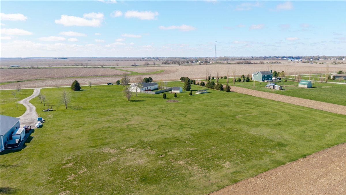 1388 East 2950 North Road Mansfield, IL 61854 - Photo 34 of 43 an aerial view of a houses with outdoor space