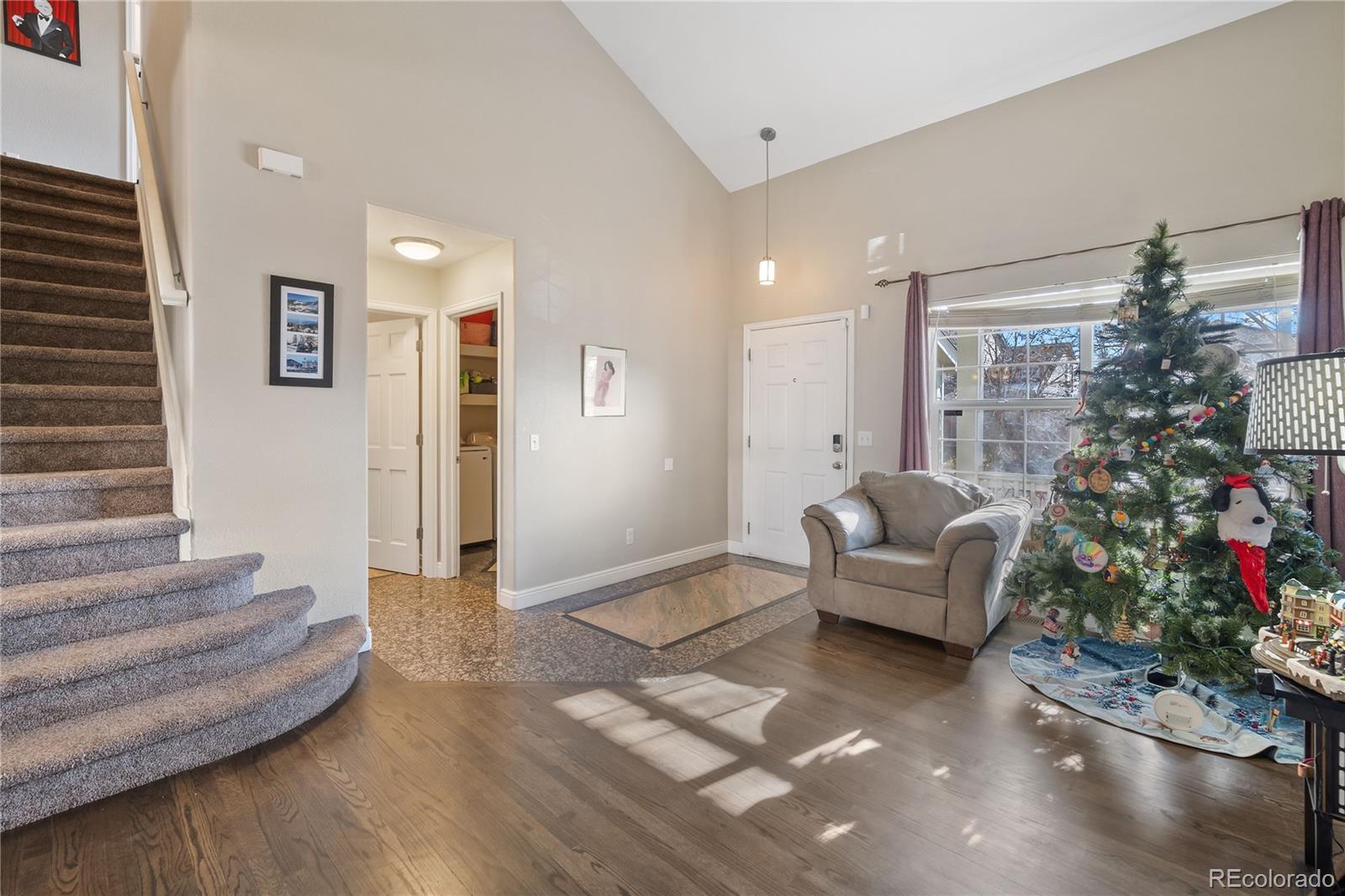 1201 Riddlewood Road Highlands Ranch, CO 80129 - Photo 4 of 36 a living room with furniture and a potted plant