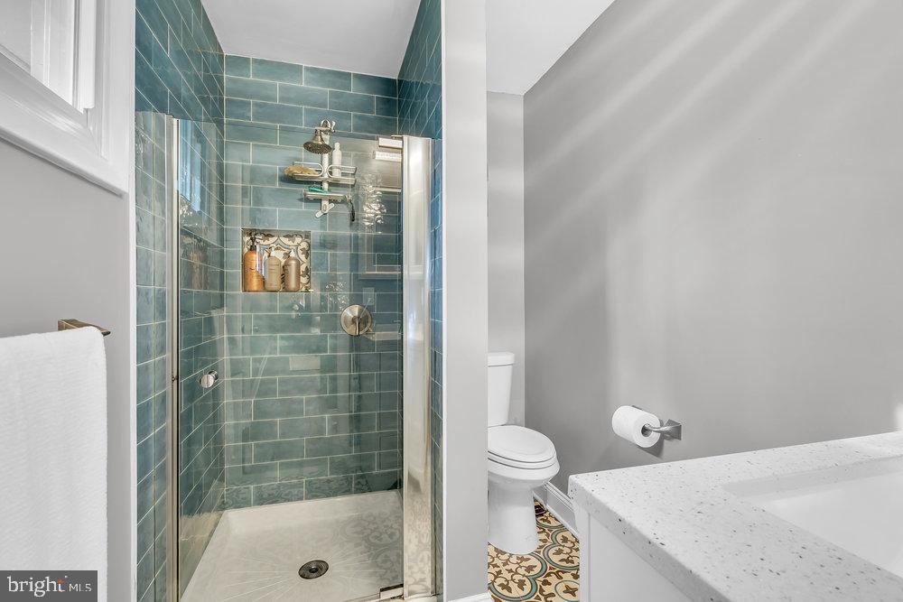 4380 Province Line Road Princeton, NJ 08540 - Photo 36 of 48 Stylish bathroom with modern tile accents.