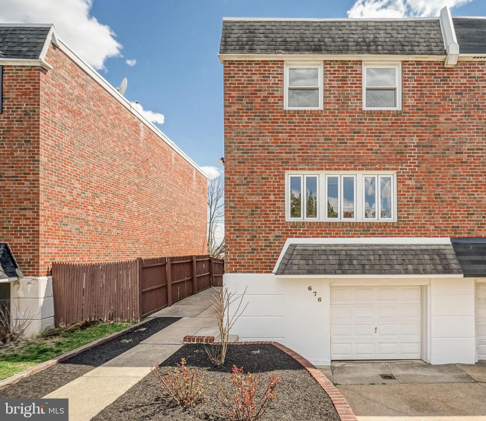 676 Renz Street Philadelphia, PA 19128 - Photo 2 of 36 Exterior Front freshly painted concrete